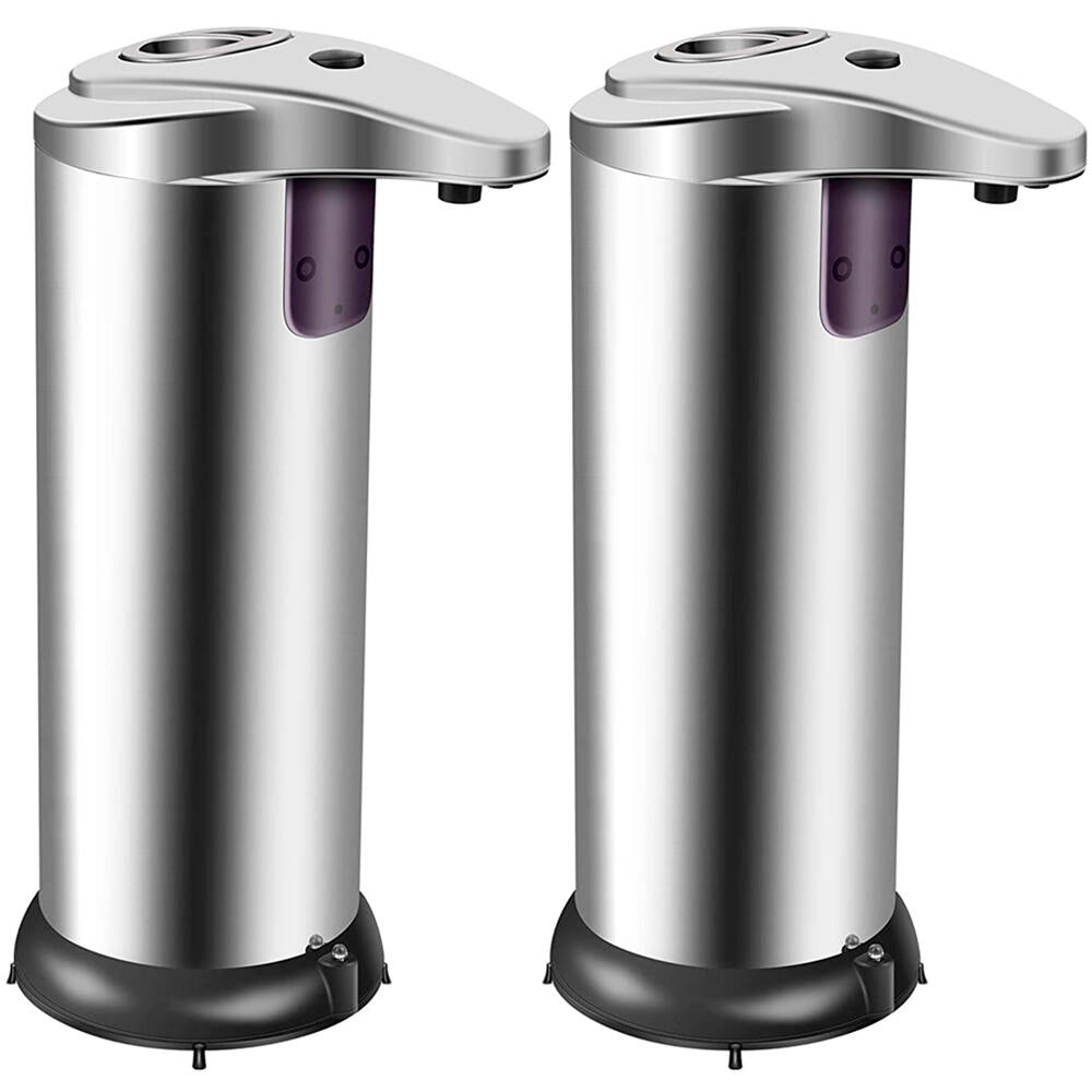 Dispensador acero de jabón automático sin contacto con sensor de movimiento